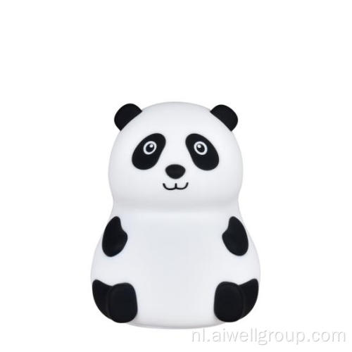 Panda Cartoon Silicone Led Baby Night Lamp